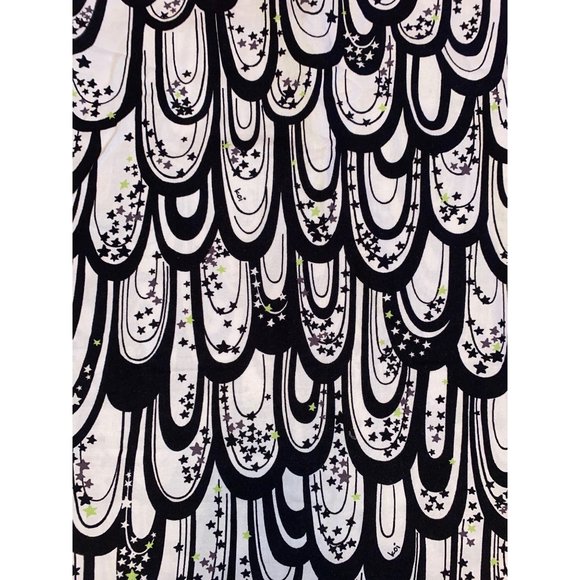 Koi Feather design Stars XS Medical Scrub Top - Picture 7 of 11